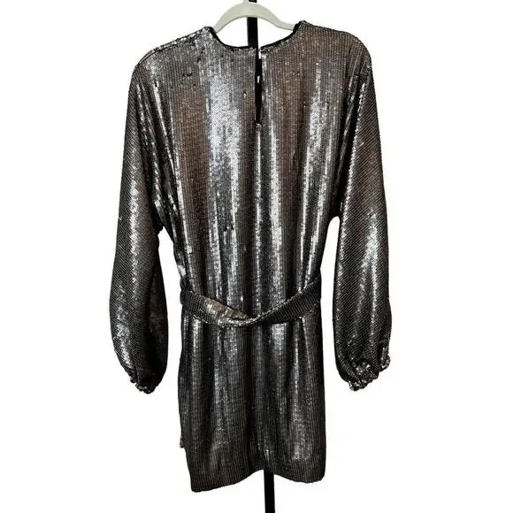 NWT Anine Bing Sequin‎ Long Sleeve Shift Dress